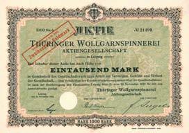 Gründung 1897 in Langensalza unter Übernahme der Spinnerei Clad & Co. Erzeugnisse: Hand- und Maschinenstrickgarne, Webgarne, Haargarne.
