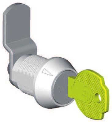 C) Introduce the user s key (in nickel silver) to use the lock. s45 ERSTPROGRAMMIERUNG DES SCHLOSSES: drehen. Das Schloss ist nun programmiert.
