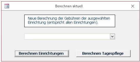 Seite 5 Um vor Erstellung der Kostenstatistik (Abrechnung) die erhöhten Entlastungsbeträge in den Kinderstammdaten einsehen zu können, führen Sie einmalig eine Berechnung der Gebühren unter KEV l