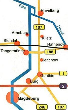 Anreisebeschreibung zur icando Reise nach Klietz Unser Feriendomizil: Schullandheim Klietz Dammstraße 31 39524 Klietz Der Ort Klietz befindet sich nahe der brandenburgischen bzw.