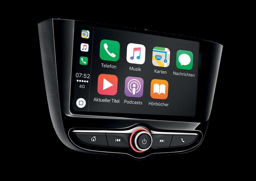 Smartphone-Integration 2 Über Apple CarPlay 3 oder Android Auto 3 bietet Dir