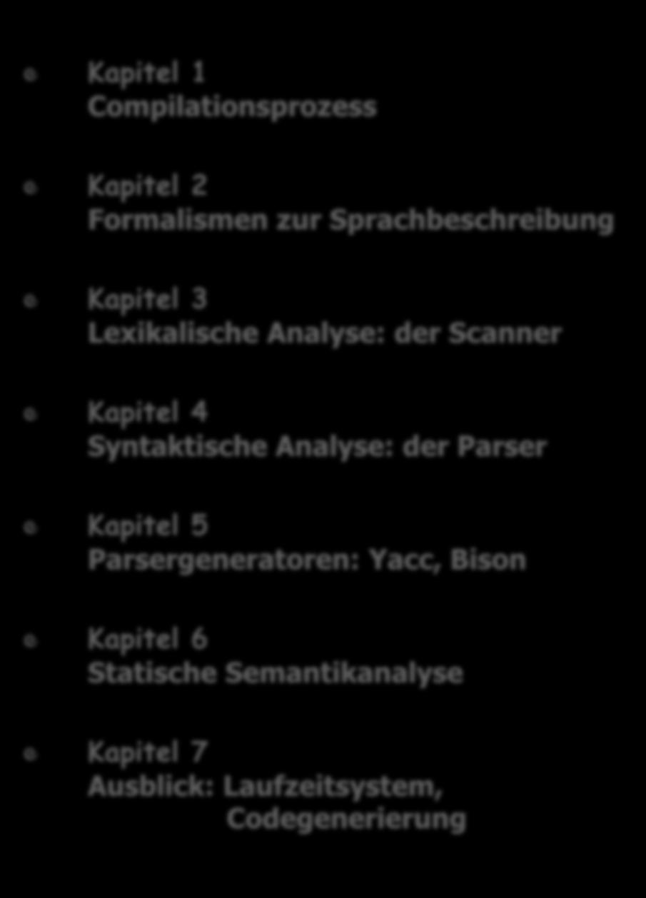 Parsergeneratoren: Yacc, Bison Einführung Compiler, Phasen, Pässe Alphabete, Sprachen