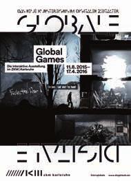 GLOBALE Global Games Ausstellungsbroschüre/Faltblatt mit