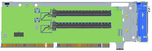 x16/x16 GPU Slot 1/2 Riser Kit Optional (2)