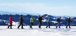 SCHNEESCHUHTOUREN MIT BRUNCH ODER FONDUE-PLAUSCH Es gibt sie auch in diesem Winter wieder, die beliebten Schneeschuhtouren mit Susanne und Peter Kropf.