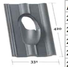 Grundplatten ohne Rohr 28-6-585 KE 0001-0 f. Frankfurter Pfanne (Sachsenpfanne) schwarz 280006000586 KE 0001-1 f.