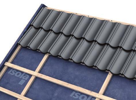Eindecken der Dachfläche Powertekk Dachplatten werden vom First zur Traufe verlegt. Die Deckrichtung kann von links oder rechts erfolgen. Die Dachplatten sollten im Wechselverband gedeckt werden.