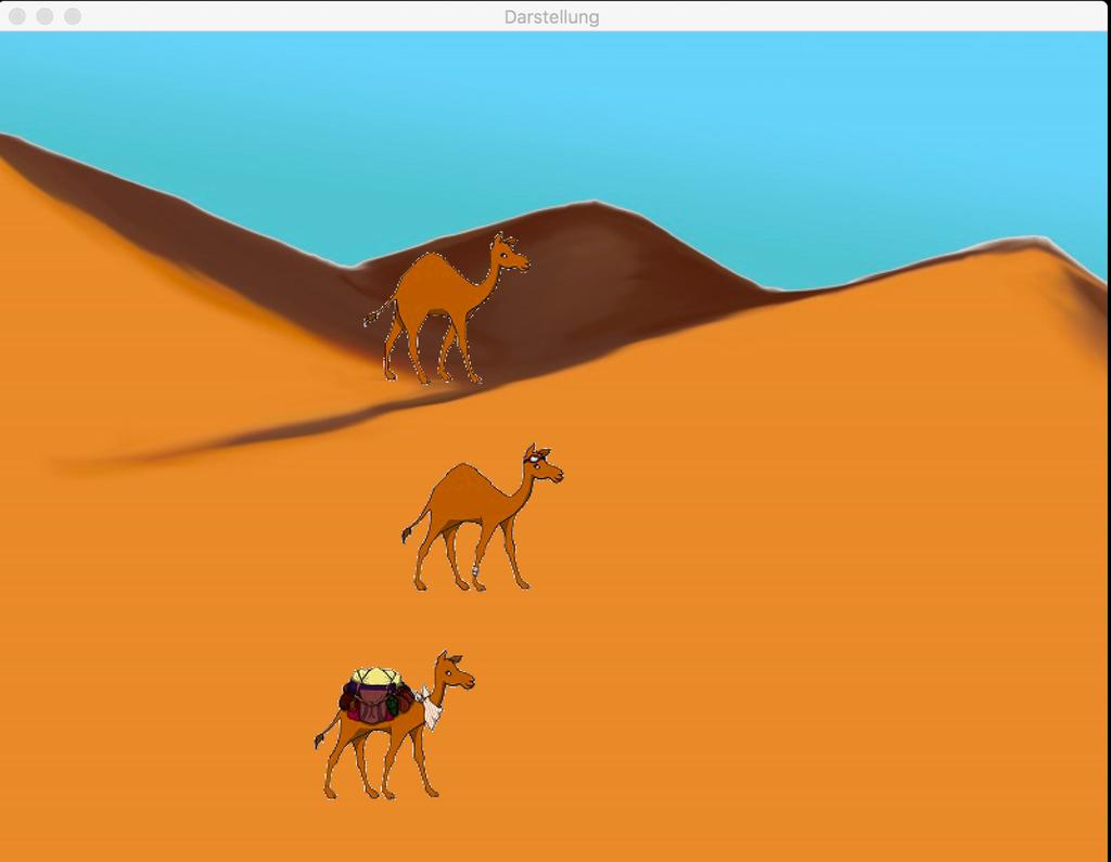 Kamele mithilfe