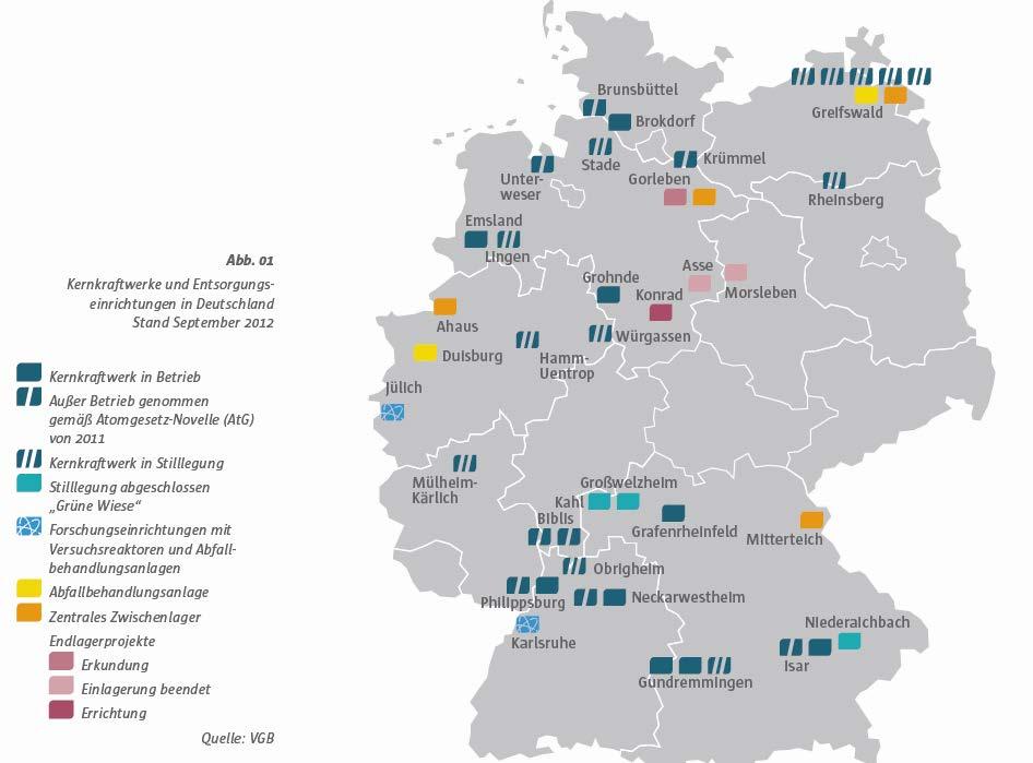 1. Einleitung Bis Ende 2022 gehen alle deutschen Kernkraftwerke außer Betrieb und danach in den Rückbau.
