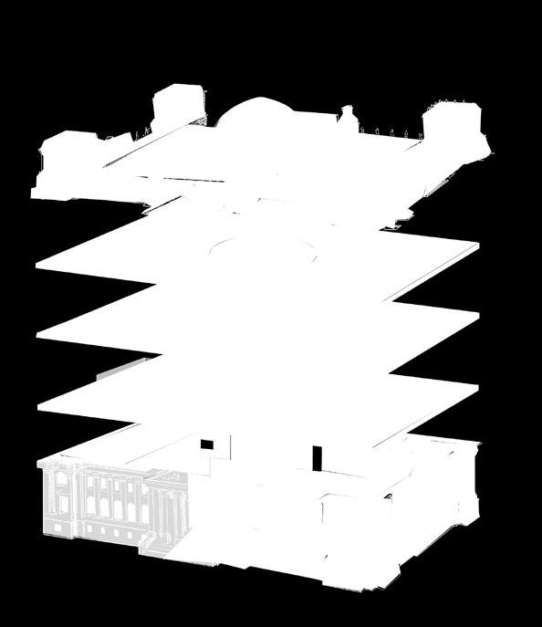 Reichstagsgebäude führt ein Einbahnstraßensystem. Ein Übergang in die anderen Häuser ist nicht möglich.