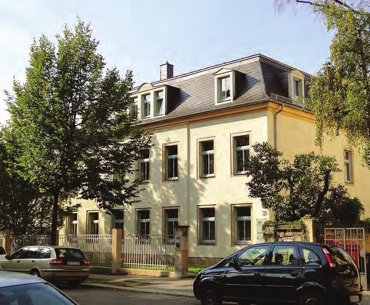 Haus Dr.-Conert-Straße 25 (heute: Theresienstraße 25) in Dresden-Neustadt. Anfang 20.