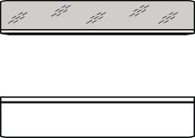 Wandpaneel Breite Höhe Tiefe 50,0 cm 114,8 cm 25,0 cm Beleuchtungsmöglichkeit (rechts + links) s. S. 12 - EVG 101 001 und Funkschalter 102 005 erforderlich 2 x 102 038 (je 10 W) Bestell-Nr.