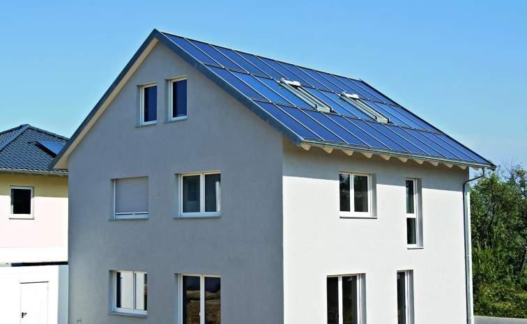 Einfamilienhaus in Wiesbaden Solarthermie-Anlage zur