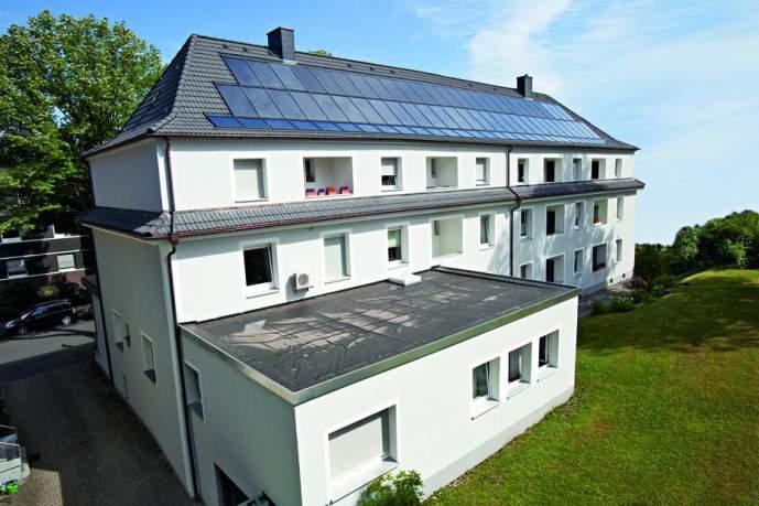 Mehrfamilienhaus in Bochum Solarthermie-Anlage zur