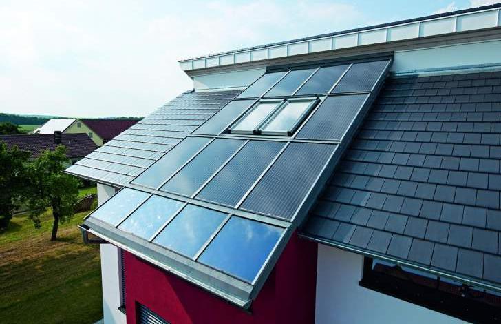 Wohnhaus in Adolzhausen Solarthermie-Anlage zur Trinkwassererwärmung