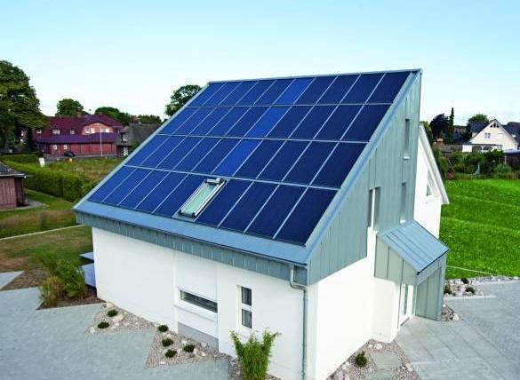 Wohnhaus in Stapelfeld Solarthermie-Anlage zur Trinkwassererwärmung