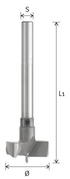 HS-Zylinderkopfbohrer HWS, Z2 V2 30.510. HS-Qualität Ausführung: Zylinderkopfbohrer SP-Stahl gehärtet. Mit Spanbrecher. Alle Schäfte sind verlängerbar.