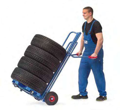 Das Progra zum einfachen Handling von Reifen und Rädern In der Praxis vielfach bewährte Reifenkarren mit SpreizAufnahmen zum leichten Aufnehmen und Absetzen von Reifen und Räderstapeln