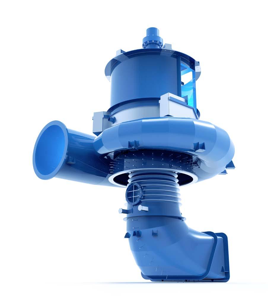 Vertikale Spiralgehäusepumpe PRODUKTVORTEILE Individuelle hydraulische Dimensionierung für spezifische Leistungsmerkmale Optimaler Durchfluss dank individueller Form IIoT-kompatibel