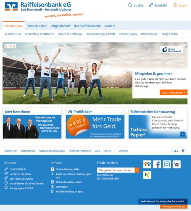 unsere Homepage www.rvb-direkt.de auf.