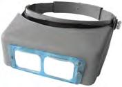 x Plaque oculaire amovible Abnehmbare Objektivplatte Detachable lens plate 381-P02 > 381-P10 Loupe binoculaire à visière mobile.