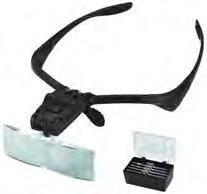 Integriertes LED-Licht Glasses with binocular magnifier. Integrated LED light. 8909 1.0x / 1.x / 2.