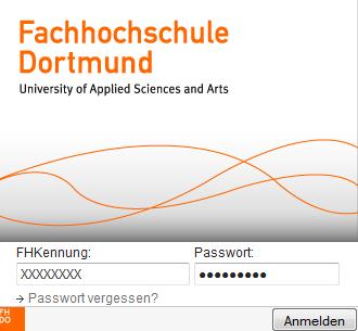 Identity Management (2) Gehen Sie dafür auf www.fh-dortmund.de/selbstverwaltung. Sie werden direkt zur Anmeldeseite der Selbstverwaltung geleitet.