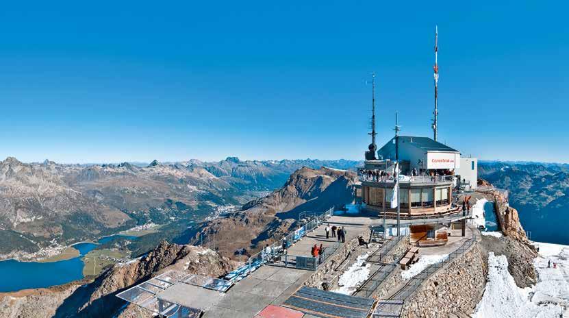 Berggastronomie Der Gipfel des guten Geschmacks. 1 Panoramarestaurant Corvatsch, 3303 m ü. M.