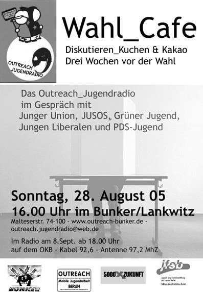 Outreach Jugendradio Sonntag, 28.