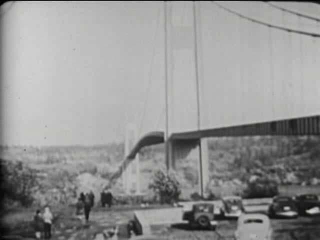 Beispiel Resonanzkatastrophe: Schäden durch Sturm 36 Tacoma Narrows Bridge, 1940 Galloping
