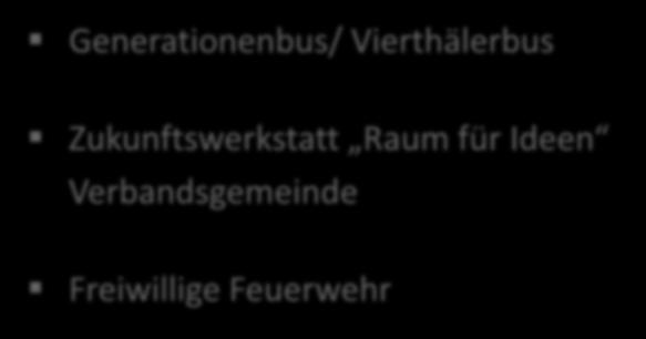 Gemeinsame Projekte Generationenbus/ Vierthälerbus