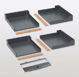 43 Antirutschmatten-Set Standard Fioro Zu Einhängetablar-Set Fioro für Magic Corner Comfort Oberfläche gummiert Mit Rautenstruktur Kann zum Reinigen einfach