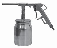 Sandstrahlpistolen Sandstrahlpistole mit Aluminiumbecher Alu-Becher 1 Liter Düse 6 mm Arbeitsdruck zirka 4-6 bar Luftverbrauch bei 5-8 bar zirka 350-500