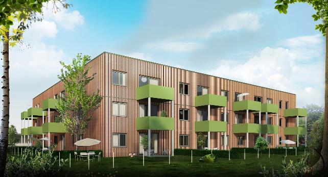 Objektbeschreibung In Bad Goisern am Hallstättersee entstehen in ökologischer Holzmassivbauweise 23 moderne Kleinwohnungen mit 2-3 Zimmern und einer Wohnfläche von ca. 48-69 m².