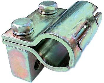 Klauen-Schelle für Hydraulik-Schläuche Diese Schelle wird vorwiegend in Baumaschinen eingesetzt.