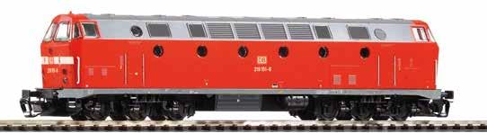 Lokomotiven DIESELLOK BR 119 Motor mit 2 Schwungmassen Schnittstelle PluX16 Ab Werk mit Sound ausgerüstet LED Stirnbeleuchtung mit Fahrtrichtung weiß/rot wechselnd Für alle Loks BR 119 gilt / All BR