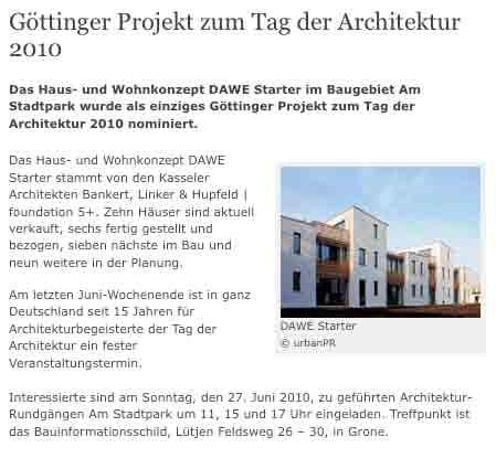 Göttinger Projekt zum Tag der Architektur