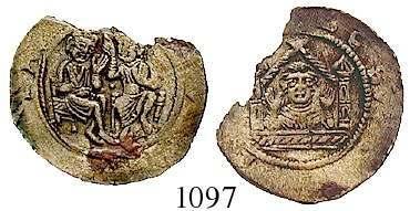 gelocht, ss-vz 250,- 1094 Denar 1050-1050, Prag. 1,10 g.