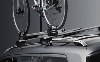 Auf den Grundträger sind, unter Beachtung der maximalen Dachlast, bis zu vier Fahrradhalter montierbar. Jeder Fahrradhalter ist zum Transport von einem Fahrrad mit einem Rahmendurchmesser bis max.
