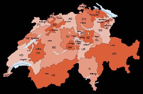 Schweiz Daten gem. BFS 2015: > 288 Spitäler = ca.