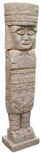 180cm Höhe Material: PVC- tiefgezogen. Patina auf Alt Freistehend Pos.8.4 Figuren Mexikanische Maya/Inka/Azteken Stehlen Format: ca.