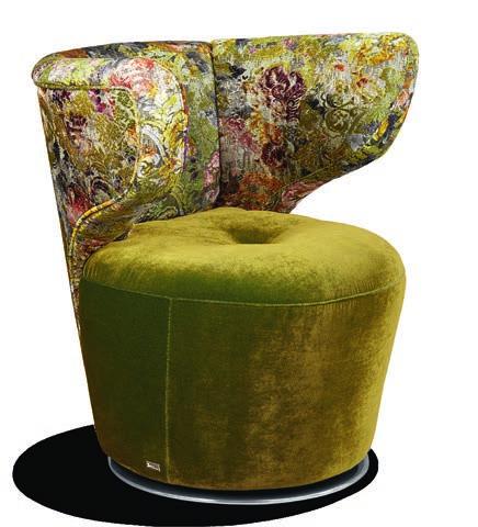 113 CROISSANT 81 CM 69 CM 84 CM STOFF TISSU FABRIC 66 8429 360 rotatable Backrest with integrated lumbar support