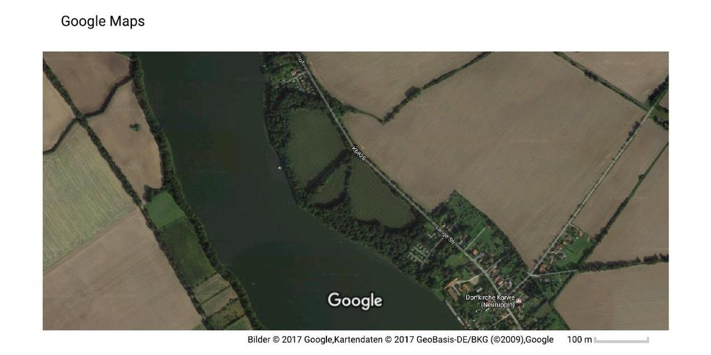 Der Karwer Gutspark in der Agrarlandschaft Ruppiner See: 14 km lang