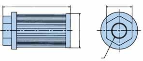 ,4 Filtermedien: 25 μ*,3 Durchfluss: 5-5 l/min.,2 Bypass-Öffnungsdruck:,7 Bar., Gewindeanschlüsse: G /2 bis zu G3. SE.39 * Sonderelemente sind auf Wunsch lieferbar.
