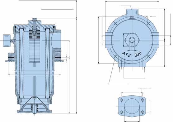 Anzugsdrehmoment Filter-Tank 8 Nm Ø Die Parker-Saugfilter vom Typ ATZ sind für den Einbau unterhalb des Ölstands vorgesehen.
