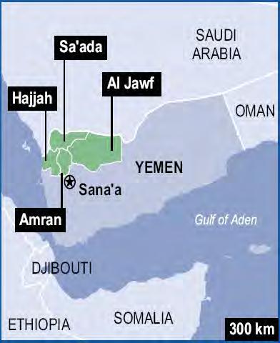 - 5 9. Die Houthi Rebellen sind Zaydi Shi iten, Angehörige der gemässigten shiitischen Richtung, die den Safi'i Sunniten nahe steht.