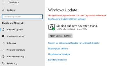 1 1.2. Windows Patch-Stand überprüfen Windows-Symbol Einstellungen Update und Sicherheit Windows Update 1.3.