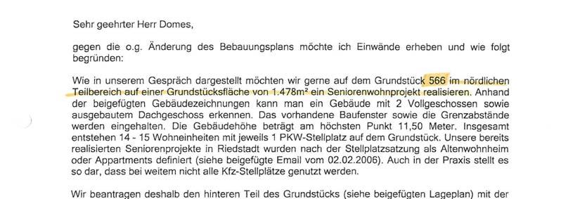 Senio Bau GmbH (23.12.2011) Beschlussempfehlungen 1. 2. Zu 1 und 2: Den Anregungen wird entsprochen.