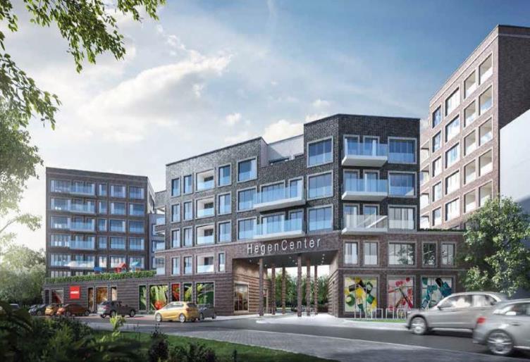 HegenCenter, Hamburg-Rahlstedt Neubau eines Wohnquartiers mit Einzelhandels- und Gewerbeflächen Projektdaten 110