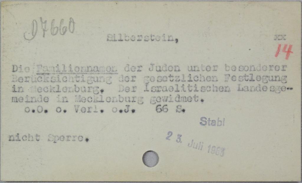 Katalogkarten aus dem Katalog der vermittelten Bestände der ZwA Berlin Zustand ZwA-